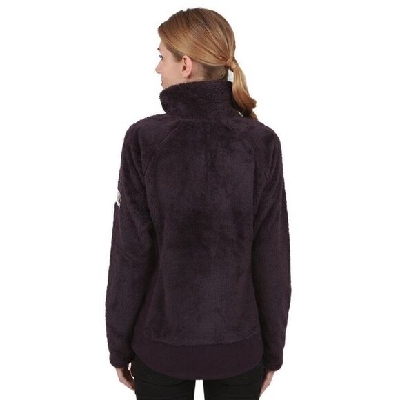 The North Face Women's Furry Fleece Full Zip Up Sweater Jacket - Purple Size S - Picture 3 of 13